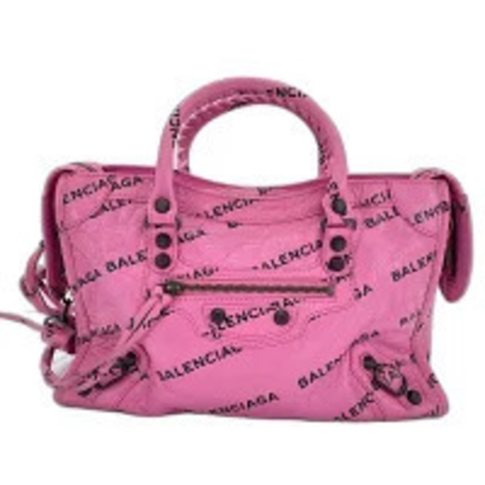 Balenciaga City Handbag Leather Pink